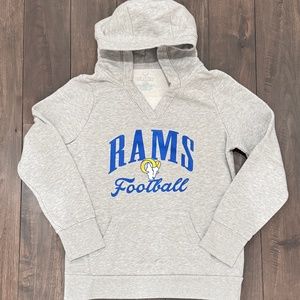 Fanatics Women's LA Rams Victory Script Hoodie- Size Small